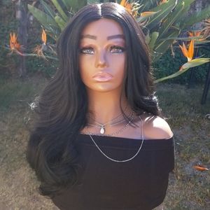 Lace Parting GLUELESS Body Curl Wig